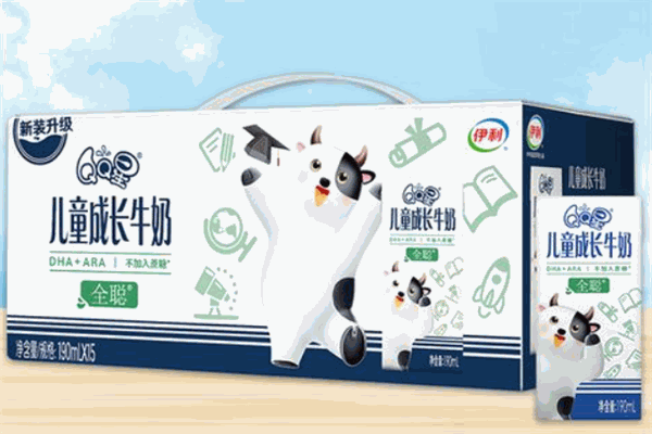 伊利qq星儿童成长牛奶